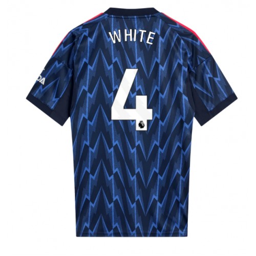 Fotbalové Dres Arsenal Ben White #4 Venkovní 2025-26 Krátký Rukáv